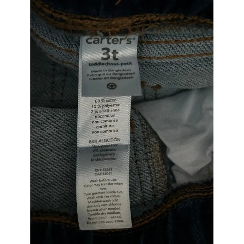 Carter Toddler 3T Pull On Jeans‎ EUC